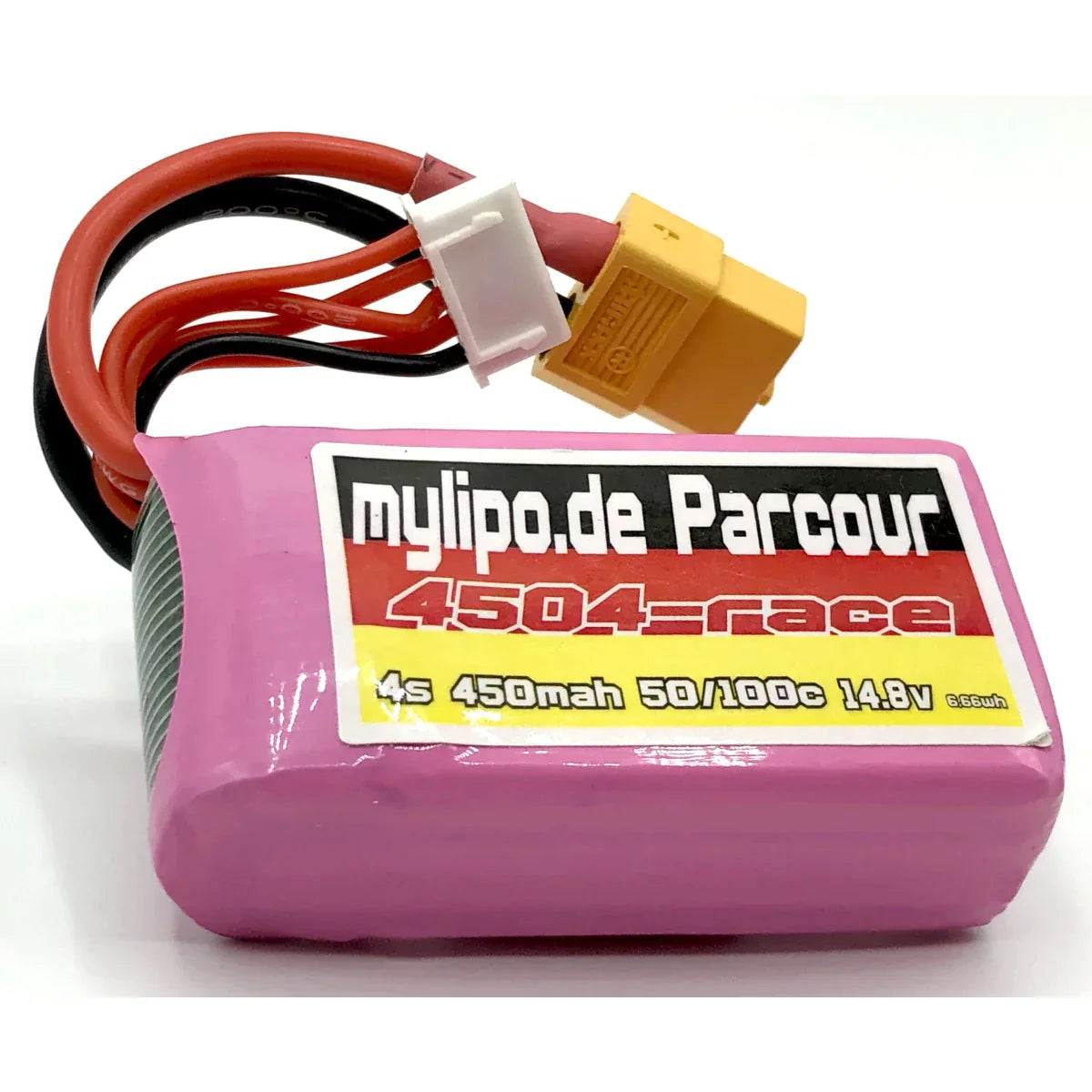 Mylipo Lipo Akku 450mAh 14,8V 50C/100C FPV Parcour XT60 - LiPo24.de