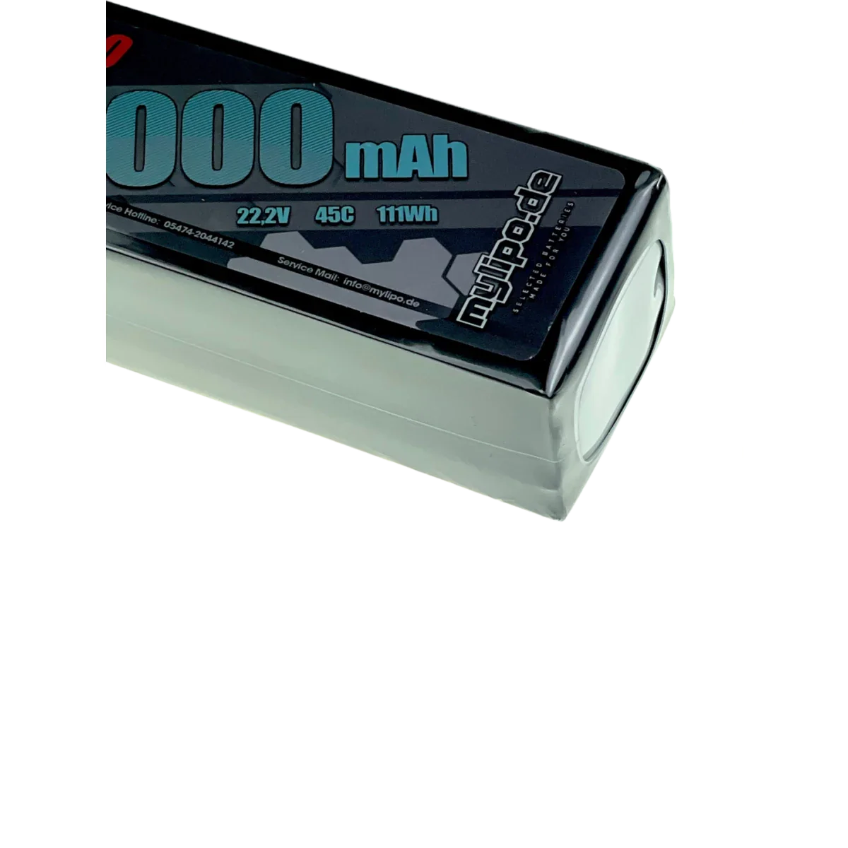 Mylipo Lipo Akku 5000mAh 44,4V 12S 45C lang geteilt - LiPo24.de