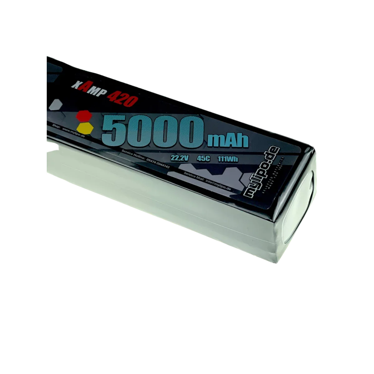 Mylipo Lipo Akku 5000mAh 44,4V 12S 45C lang geteilt - LiPo24.de