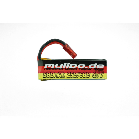 Mylipo Lipo Akku 600mAh 3,7V 25C/50C JST(rot) Stecker für BLADE SR120/mQX/QX180 - LiPo24.de