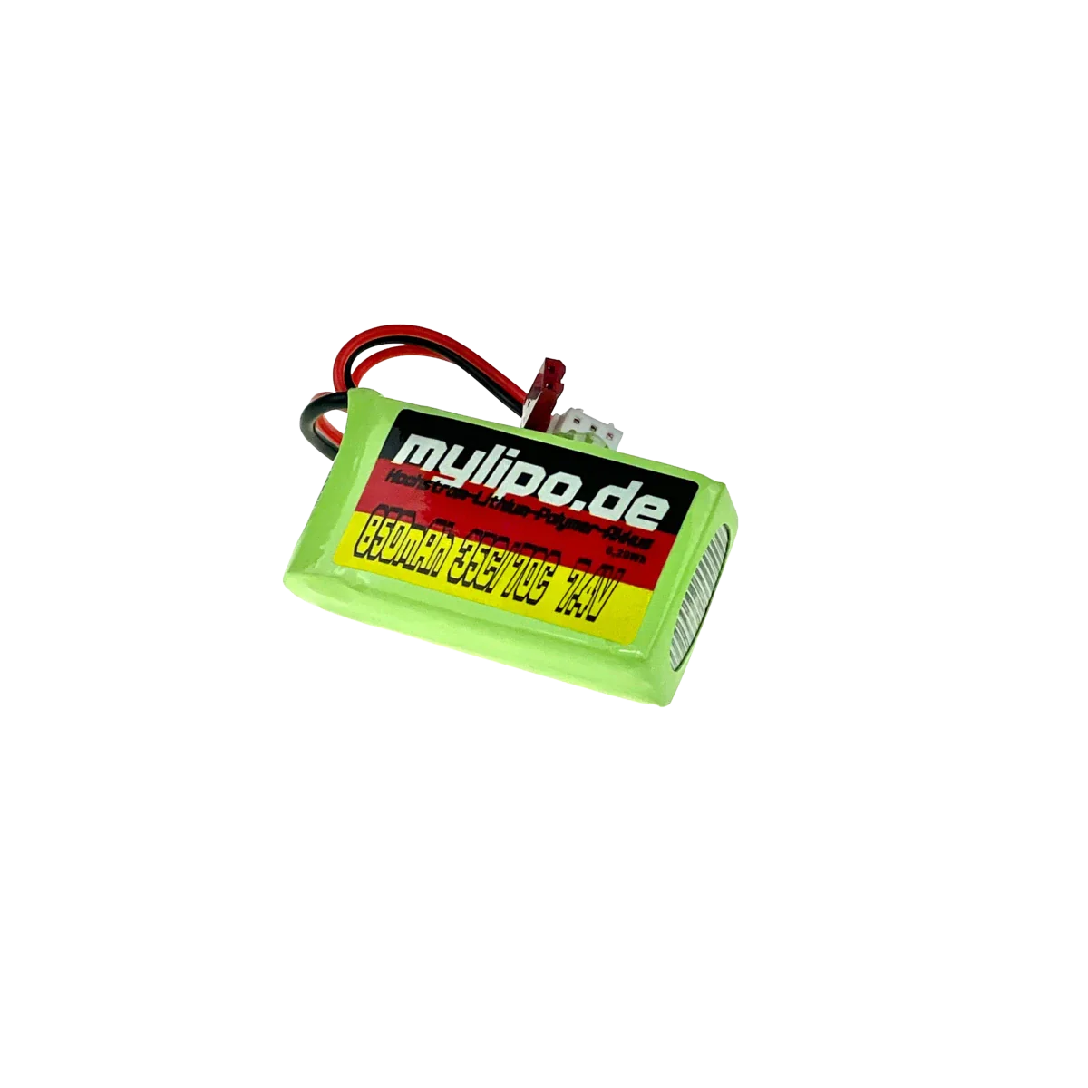 Mylipo Lipo Akku 850mAh 7,4V 35C/70C JST Stecker - LiPo24.de