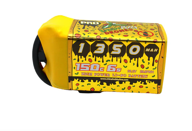 CNHL Pizza Serie 6S 1350mAh 22,2V 150C Lipo-Akku mit XT60-Stecker