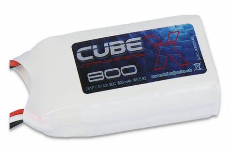SLS X-CUBE 800MAH 2S1P 7,4V 40C/80C - LiPo24.de