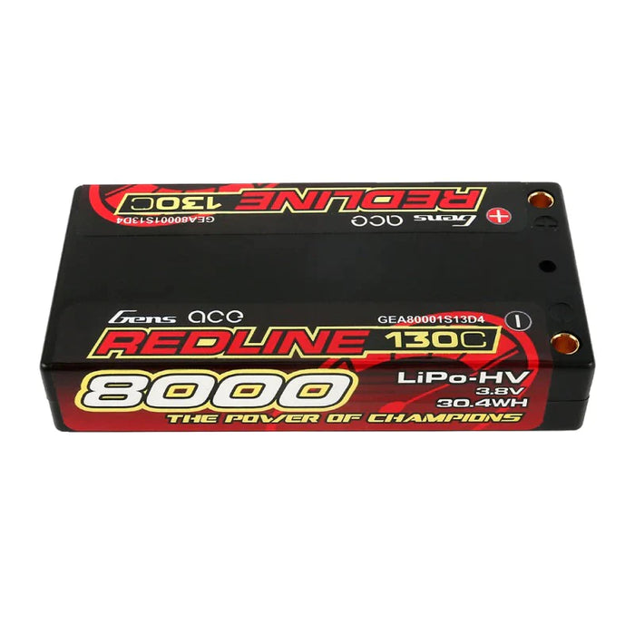 Gens Ace Redline Serie 8000mAh 3,8V 130C 1S2P HardCase #58 HV Lipo Batterie   LiPo24.de