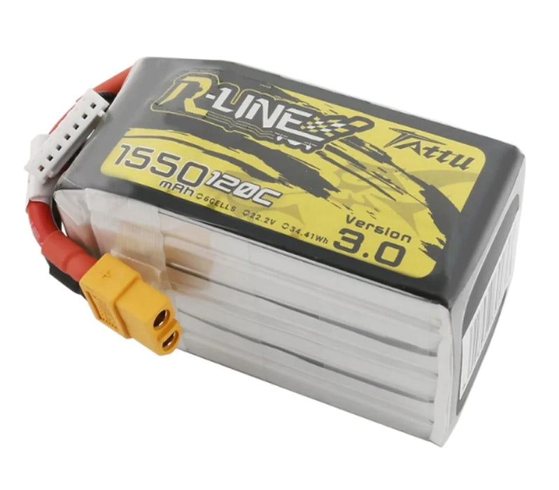 Tattu R Line Version 3.0 1550mAh 14.8V 120C 4S1P Lipo Akku mit XT60 Stecker   LiPo24.de