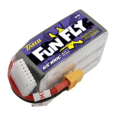 Tattu Funfly Serie 1550mAh 22.2V 100C 6S1P Lipo Akku mit XT60 Stecker - LiPo24.de