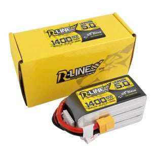 Tattu R-Line Version 5.0 1400mAh 22.2V 150C 6S1P Lipo Akkupack XT60 - LiPo24.de