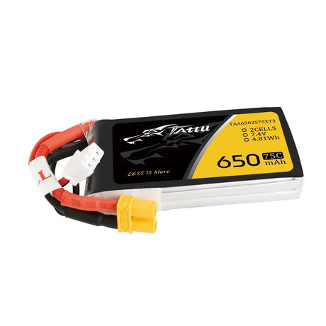 Tattu 650mAh 2S1P 75C 7.4V Lipo Akku mit XT30 Stecker - LiPo24.de