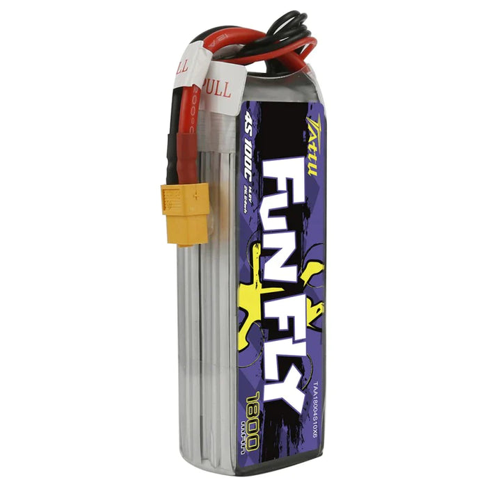 Tattu Funfly Serie 1800mAh 14.8V 100C 4S1P Lipo Akku mit XT 60 Stecker   LiPo24.de