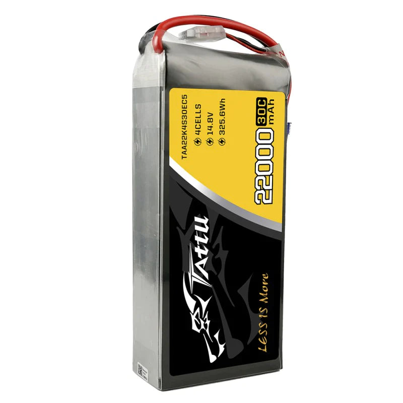 Tattu 22000mAh 14,8V 30C 4S1P Lipo Akkupack mit EC5 - LiPo24.de