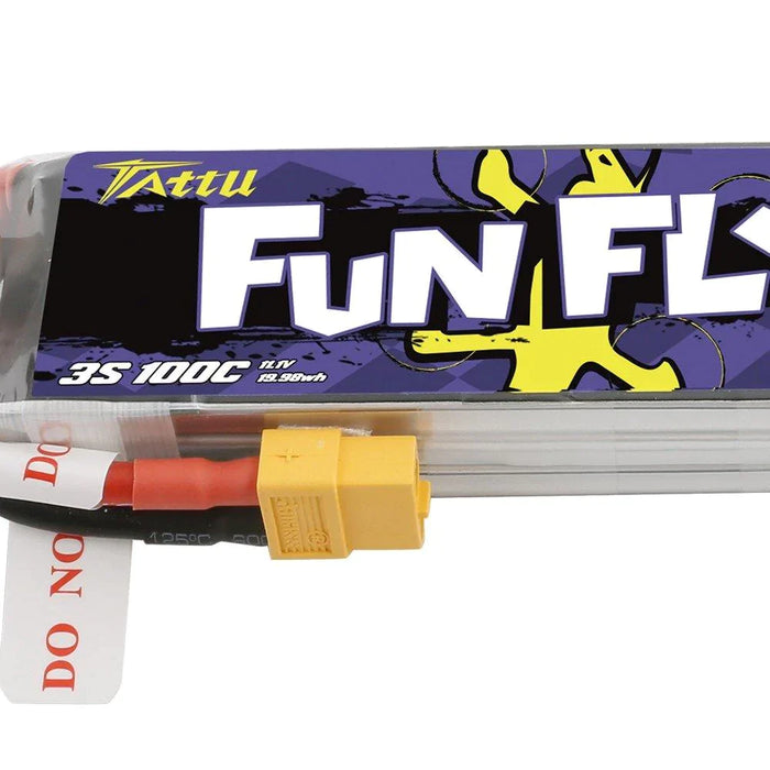 Tattu Funfly Serie 1550mAh 11.1V 100C 3S1P Lipo Akku mit XT60 Stecker   LiPo24.de