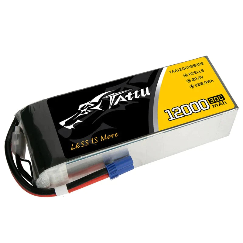 Tattu 12000mAh 22,2V 30C 6S1P UAV Lipo Akkupack - LiPo24.de