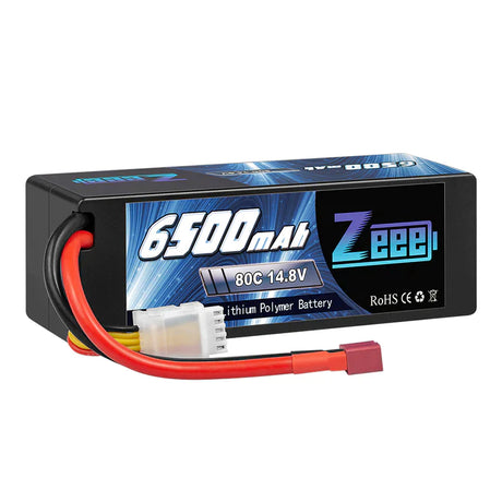 Zeee 4S Lipo Akku 6500 mAh 14,8 V 80C Hardcase DEAN - LiPo24.de