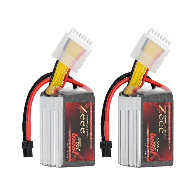 Zeee Premium Series 6S Lipo Akku 650mAh 22.2V 100C XT30 (2 St.) - LiPo24.de