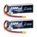 Zeee 4S Lipo Akku 3300mAh 14,8V 50C Soft Case mit XT60 Stecker für RC Flugzeug RC Auto (2 Packungen)   LiPo24.de