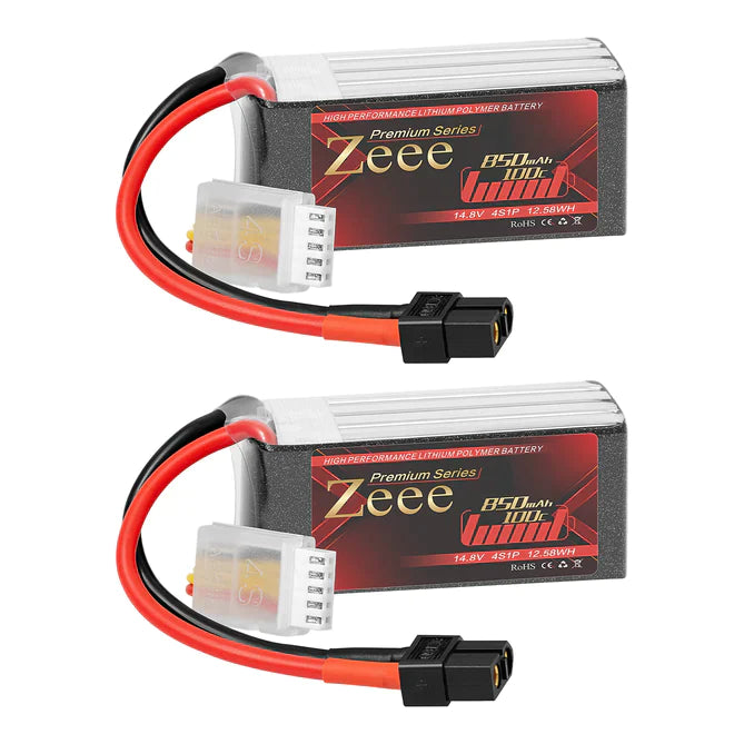 Zeee Premium Series 4S Lipo Akku 850mAh 14.8V 100C XT60 (2 St.)