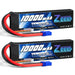 Zeee 2S Lipo Akku 10000mAh 7.4V 120C mit EC5 Stecker Soft Case für RC Car RC Modelle (2 Pack)   LiPo24.de