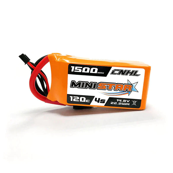 CNHL MiniStar 1500mAh 4S 14,8V 120C Lipo Akku XT60 Stecker (2 St.)   LiPo24.de