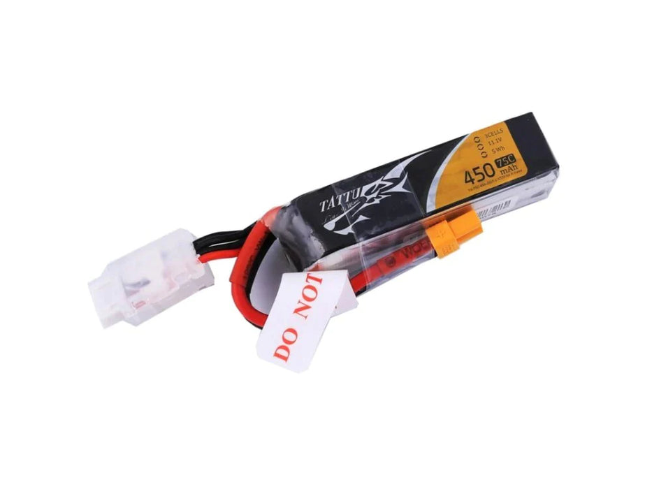 Tattu 450mAh 3S1P 11.1V 75C Lipo Akku mit XT30   LiPo24.de