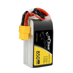 Tattu 850mAh 11.1V 75C 3S1P Lipo Akku mit XT60 Stecker - LiPo24.de