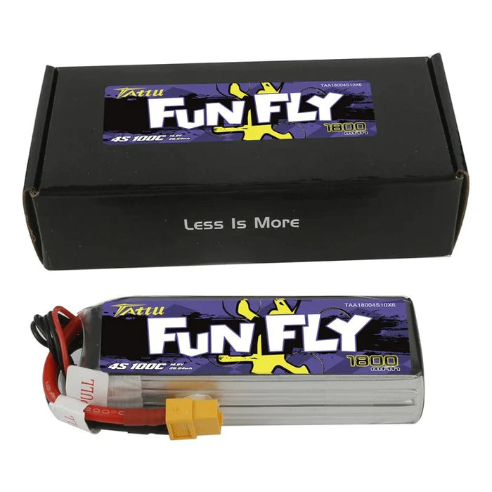 Tattu Funfly Serie 1800mAh 14.8V 100C 4S1P Lipo Akku mit XT 60 Stecker   LiPo24.de