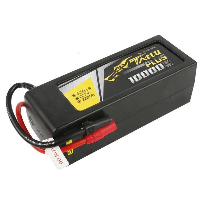 Tattu Plus 10000mAh 22,2V 25C 6S1P Lipo Akkupack mit AS150+XT150 Stecker   LiPo24.de