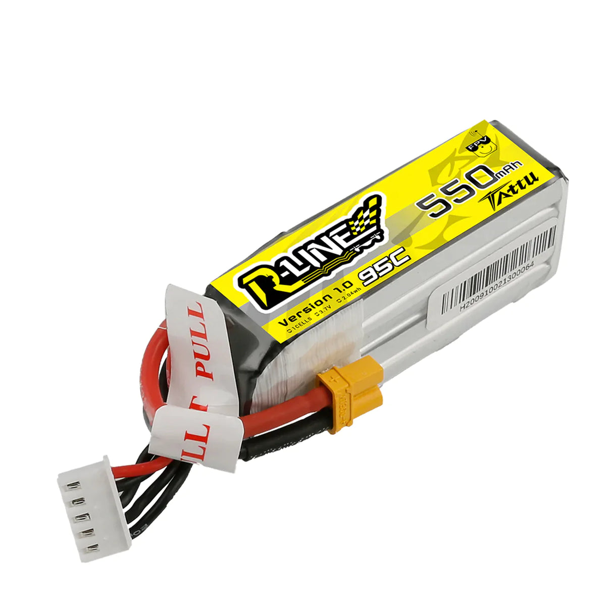 Tattu R-Line 550mAh 14.8V 4S1P 95C Lipo Akku mit XT30 - LiPo24.de