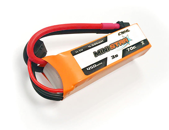 CNHL MiniStar 450mAh 11,1V 3S 70C Lipo Akku mit XT30U (2 St.)   LiPo24.de