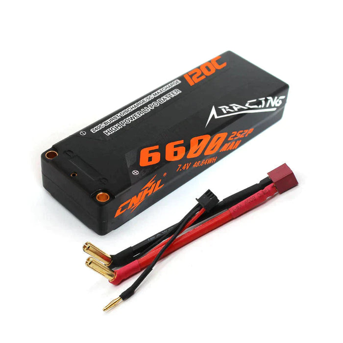 CNHL Racing Series 6600mAh 7.4V 2S 120C Lipo Akku Hardcase Dean Plug   LiPo24.de