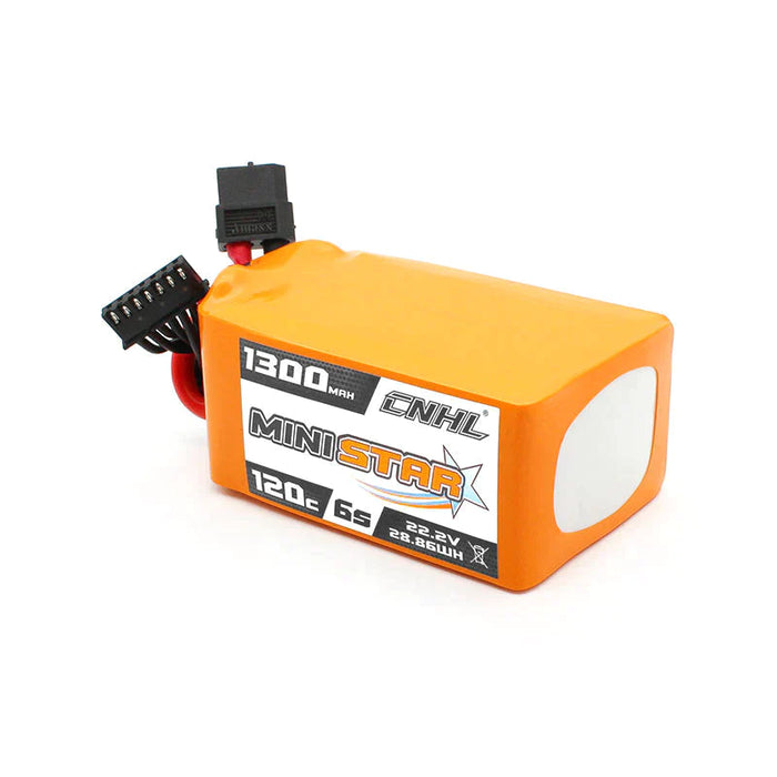 CNHL MiniStar 1300mAh 22,2V 6S 120C Lipo Akku XT60 Stecker   LiPo24.de
