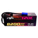 CNHL Racing Series LIHV 8200mAh 15,2V 4S 120C HV Hartschalen Lipo Akku mit EC5 Stecker für RC Rennen   LiPo24.de