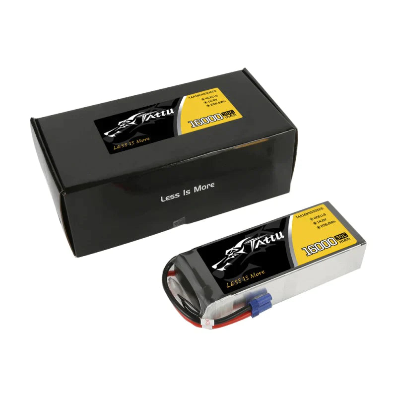 Tattu 16000mAh 14,8V 30C 4S1P Lipo Akkupack mit EC5 - LiPo24.de