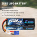 Zeee 3S Lipo Akku 6000 mAh 11,1 V 80 C Hartschalen Case mit EC5 Anschluss für RC Autos im Maßstab 1/8 1/10 (2 Stück)   LiPo24.de