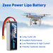 Zeee 4S Lipo Akku 3300mAh 14,8V 50C Soft Case mit XT60 Stecker für RC Flugzeug RC Auto (2 Packungen)   LiPo24.de