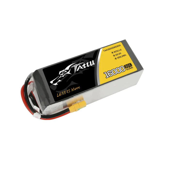 Tattu 16000 mAh 22,2 V 30 C 6S1P LiPo Akkupack mit XT90 S   LiPo24.de