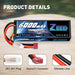 Zeee 2S Lipo Akku 6000 mAh 7,4 V 80 C Hartcase Dean   LiPo24.de