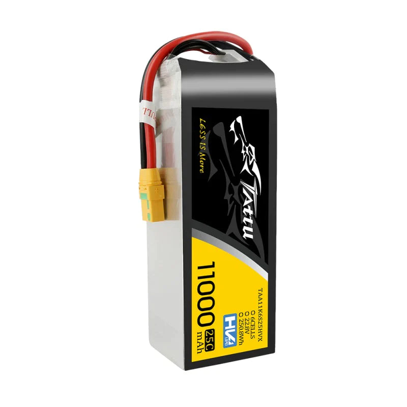 Tattu 11000 mAh 22,8 V HV 25 C 6S1P Lipo Akkupack mit XT90-S Stecker - LiPo24.de