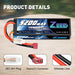 Zeee 2S Lipo Akku 7.4V 5200mAh 100C Dean (2 Pack)   LiPo24.de