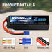 Zeee 4S Lipo Akku 9000mAh 14.8V 100C Soft Case EC5 Stecker mit Metallplatten für RC Car Truck Tank Racing Modelle (2 Pack)   LiPo24.de