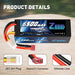 Zeee 4S Lipo Akku 6500 mAh 14,8 V 80C Hardcase DEAN   LiPo24.de