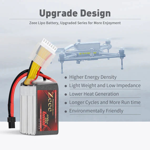 Zeee Premium Series 6S Lipo Akku 650mAh 22.2V 100C XT30 (2 St.) - LiPo24.de