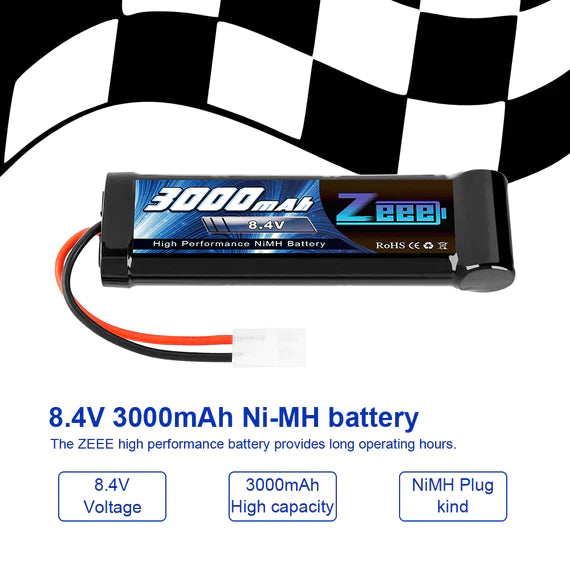 Zeee 8.4V 3000mAh NiMH Akku Tamiya-Stecker (2 St.)