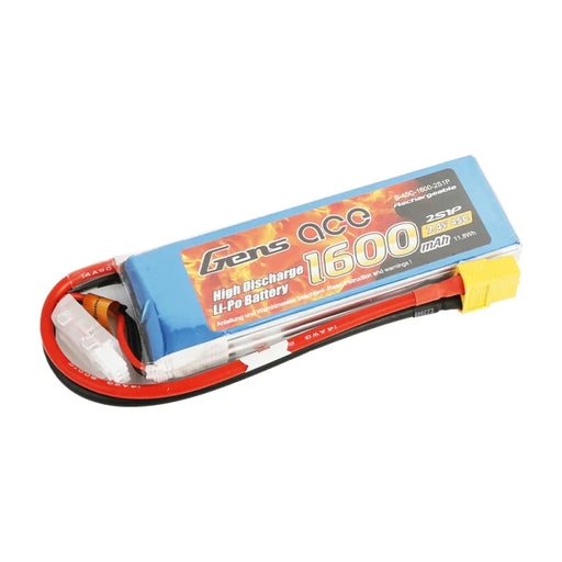 Gens Ace 1600mAh 7.4V 45C 2S1P Lipo Battery Pack with XT60 Plug   LiPo24.de