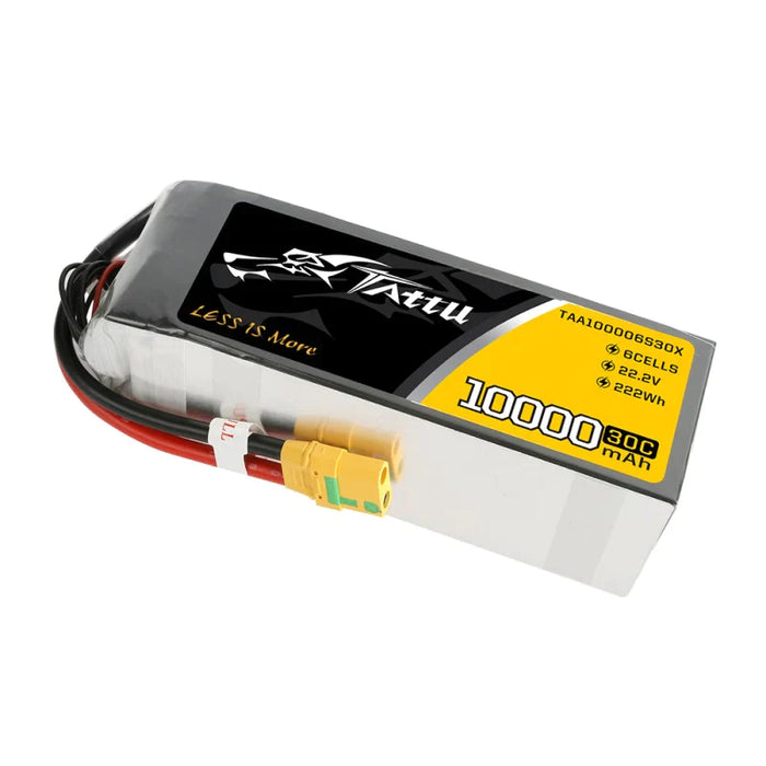 Tattu 10000mAh 22,2 V 30 C 6S1P Lipo Akkupack mit XT90 S   LiPo24.de