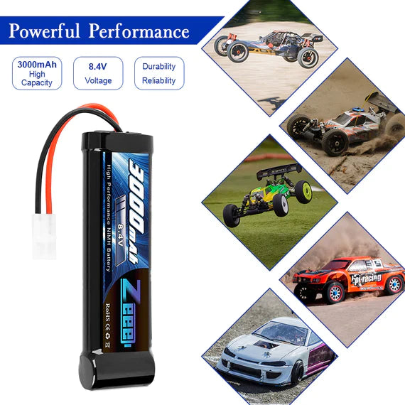 Zeee 8.4V 3000mAh NiMH Akku Tamiya Stecker (2 St.)