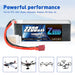 Zeee 4S Lipo Akku 2200mAh 14.8V 50C Soft Case T Stecker (2 St.)   LiPo24.de