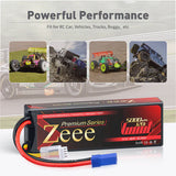 Zeee Premium Series 3S Lipo Akku 5000mAh 11.1V 120C LCG Hartschalenkoffer mit EC5 Anschluss für RC Car RC Modelle (2 St.) - LiPo24.de