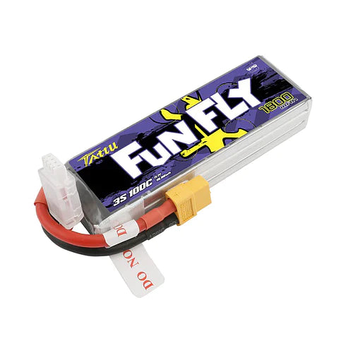 Tattu Funfly Serie 1800mAh 11.1V 100C 3S1P Lipo Akku mit XT60 Stecker   LiPo24.de