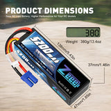 Zeee 3S Lipo Akku 5200mAh 11.1V 80C mit EC5 Anschluss Hardcase Akku für RC Car Racing Modelle (2 St.)) - LiPo24.de
