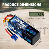 Zeee 4S Lipo Akku 7200mAh 14,8V 80C mit EC5 Anschluss Hartschalenkoffer für RC Car RC Racing Modelle (2 St.) - LiPo24.de